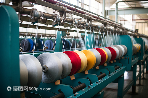 工厂制造的聚酯纤维纱线 从切段到织物的纺纱加工解析
